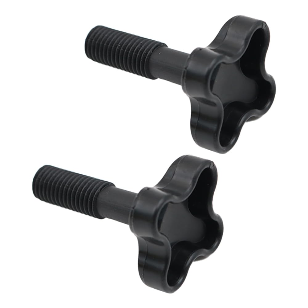 2 Pezzi M12 Vite di fissaggio in plastica, Manopola Tettoie Altalena da Giardino Raccordi in plastica per fissare il telaio del baldacchino al telaio dell'altalena - Nero