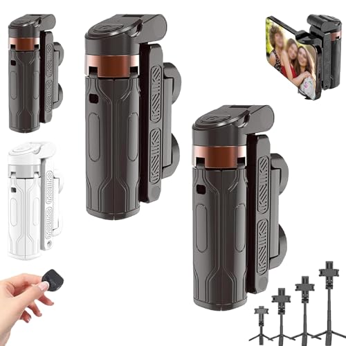 Pocketflex Mini Tripod Jj02 Razunoth Mini JJ02 con Detachable Remote Control Adjustable Selfie Stick 360° Rotation Blackx2