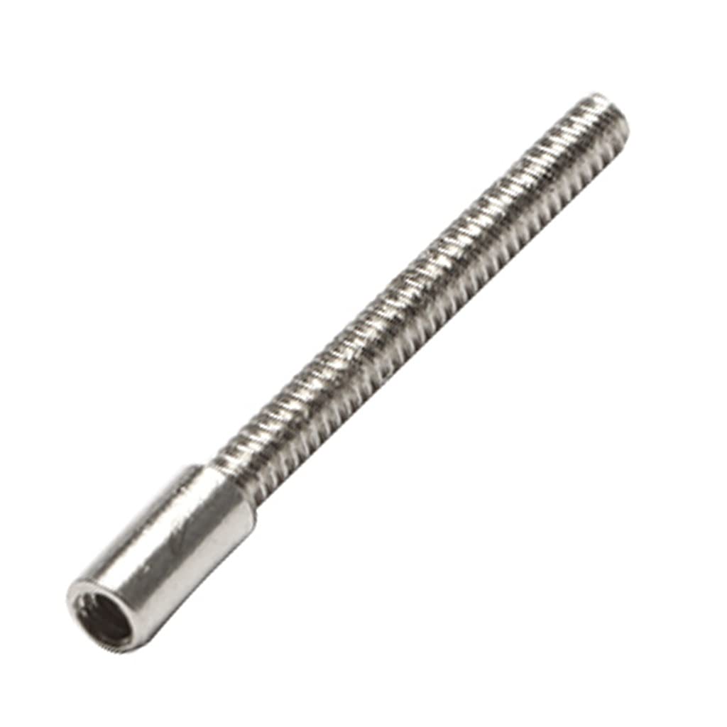 100 Stück 0,9 mm Edelstahl-Verlängerung für Aufzugswelle, Keine Verlängerung für Wellen zur Reparatur von Uhren