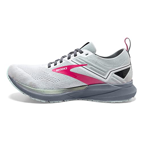 Brooks Brooks Ricochet 3 Women's Neutral Running Shoe - White/Ice Flow/Pink - 5.5
