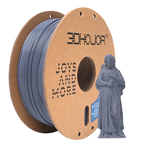 Image of 3DHoJor PLA Pro (Plus) Filament 1.75mm, 3D Printer Filament PLA+, Cardboard Spool 3D Printing Filament, Dimensional Accuracy + /- 0.03 mm, Grey, 1kg
