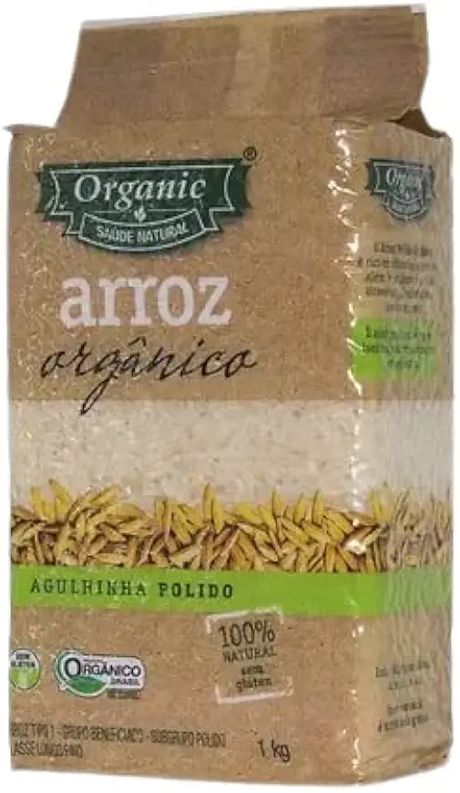 Arroz Agulhinha Polido Orgânico Organic 1kg