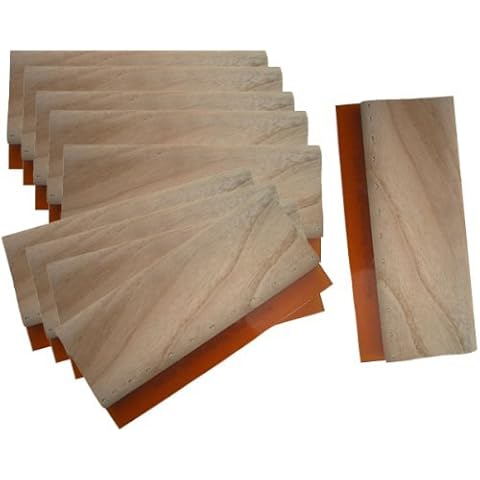 10 pcs 6.3" (16cm) Screen Printing Squeegee Silk Stencil Wooden Screen Ink Scraper 007303 Cover