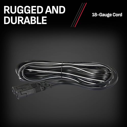 Schumacher Electric Battery Charger Extension Cord with Quick-Connect Ends, EC-25, 25 Feet, Use with Schumacher Battery Chargers and Maintainers