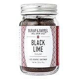 Burlap & Barrel - Ground Black Lime - As seen on Shark Tank! Tart and Savory Great for Roasted Meats, Veggies, Stews, Kebabs - Great Alternative to Makrut Leaf in Recipies - 2.8oz Glass Jar
