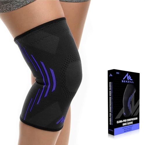 NEWZILL Compression Knee Brace for Knee Pain - Braces and Supports Knee for Pain Relief, Meniscus Tear, Arthritis, Injury, Running, Joint Pain, & Support - Best Knee Sleeve