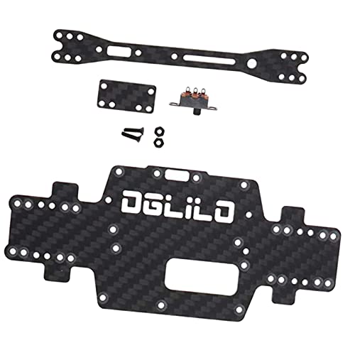 Fancyes Carbon Fibre RC Chassis Armor Body Shell for Wltoys K989 P929 P939 1/28 Remote Control Truck Car Electric Toy Accessories