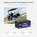 48V100Ah Lithium Golf Cart Battery, Built-in 200A BMS, 5,000+ Cycles Rechargeable LiFePO4 Battery, Max 10.24kW Continuous Power Output, with Battery Charger, Power Converter, LCD Monitor,Bluetooth APP