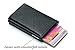 VM FASHION KISS Credit Card Wallet | Best Minimalist Wallet | RFID Blocking Aluminum Card Holder (black)