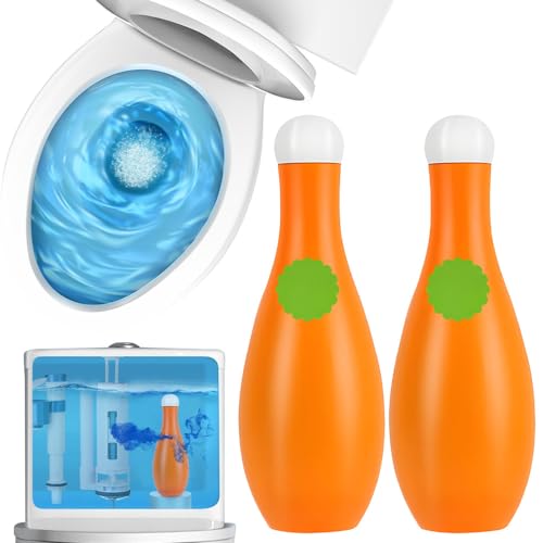 WC Acción Total Limpiador para Inodoro, Limpiador para WC, Cleaning Gel Inodoro, Producto de Limpieza Súper Potente con Activo Descalcificador, 3 en 1 Limpieza Profunda, Antical y Desodorante (2)