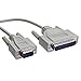 DB9 to DB25 Serial Cable, 9 Conductor 28 AWG Single Shielded RS232 Serial Cable, DB9 9 Pin Male to DB25 25 Male Connector Serial Cable, Beige, 6 Foot, CableWholesale