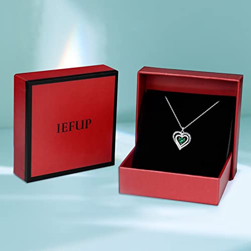 Mothers Day Necklace Gifts For Sister, Sterling Slivermay Birthstone Jewelry Emerald Necklace Sister Necklaces Valentines Day Christmas Birthday Sister Mothers Day Gifts From Sister Sister In Law #TOP6