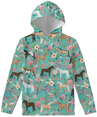 WELLFLYHOM Unisex Kids Teens Sweatshirts Youth Girls Boys Hoodies and Sweaters Hooded Pullover Tops Age 6-16