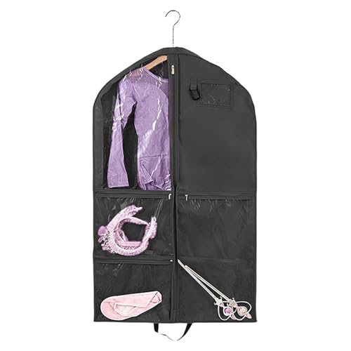 Dance Dress Protective Carriers Water Garment Bag With Multiple Pockets Hanging Storage Bag For Dancewear