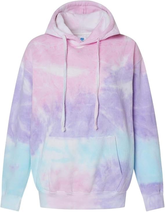 Image of Colortone Tie Dye Pullover Hoodies for Women and Men - Classic Fit Sweatshirts