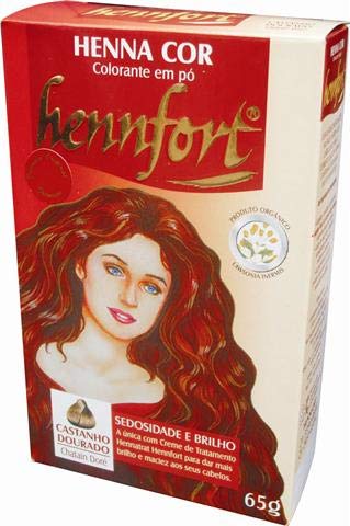 Henna Hennfort em Pó 65g - Castanho Dourado