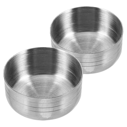 BETOOKY Tapas de Repuesto de Acero Inoxidable para Coctelera 550ml, Cubiertas para Vaso Mezclador, 2 Piezas, Accesorio para Bar, Hogar y Tienda de Té