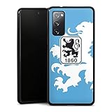 DeinDesign Silikon Hülle kompatibel mit Samsung Galaxy S20 FE Case schwarz Handyhülle TSV 1860 München Offizielles Lizenzprodukt Wappen