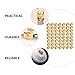 PRETYZOOM 100pcs Copper Alloy Knurled Threaded Insert Nuts M2 Rm2*3.5 * 4 Heat Resistant Embedment Thread Nuts for Plastic Industrial Fastening