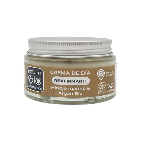 NaturaBio Cosmetics - Creme de dia reafirmante com funcho marinho e argão BIO, hidratante e afirma, 50 ml