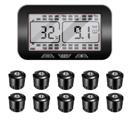 TPMS inteligente 10 ruedas impermeable IPX7 compatible con USB y solar 2