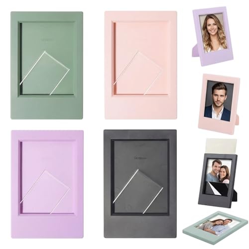 4Pcs Mini Photo Frames Polar0id Frame For Inst0x Mini Photos 3 Inch Small Picture Frames Desktop Display Photo Frame Small For Instant Camera Prints Compatible With Multiple Film Photos