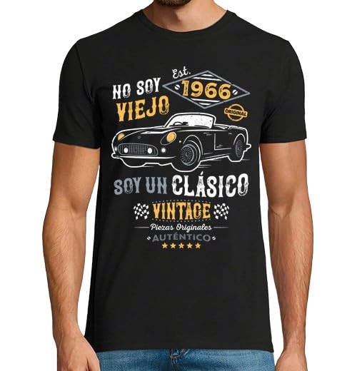 latostadora Camisetas Regalo 60 Cumpleaños Hombre - Camiseta 60 Años Hombre - Camiseta 1966