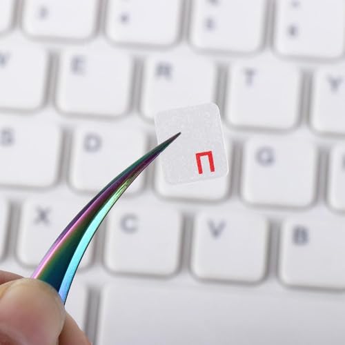 4 piezas stickers teclado ruso para laptop y PC miniatura 3