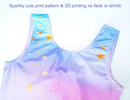 Image of Domusgo Gymnastics Leotards for Girls Sparkly One Piece Biketard Size 1-10Y