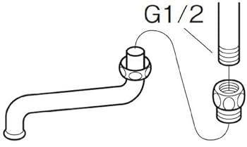Amazon | SANEI(サンエイ) パイプアダプター G1/2ネジに16mm