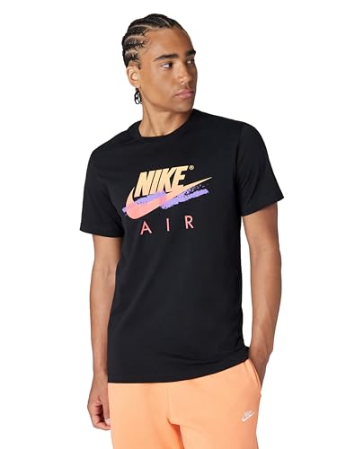 Nike Men's NSW Tee DNA Futura, Black, Large