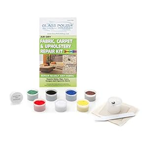 Glass Polish Doe-het-zelf-reparatieset voor stoffen, tapijt en gestoffeerde meubels – voor het repareren van kleine gaten, snijwonden, scheuren, scheuren en brandvlekken