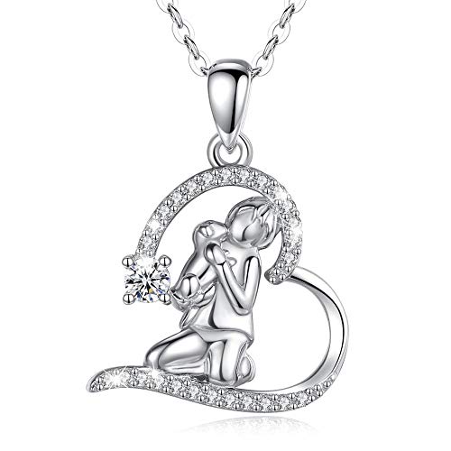 Collier Amoureux pour Femmes avec Anneau d'amour personnalisé en Argent