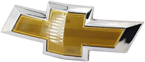 Guzetop Front Bumper Emblem Chrome Grille Badge Grill Sign Symbol Logo Compatibe with 2011-2014 Chevy Cruze Gold