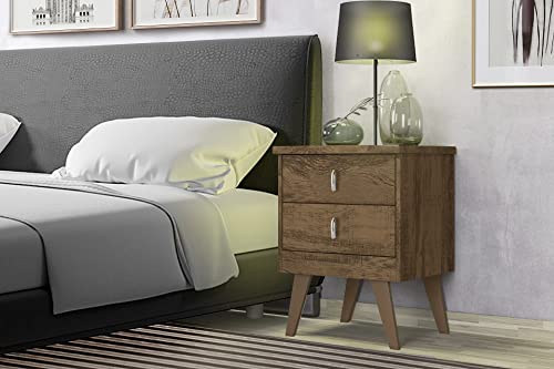 Mesa Para Cabeceira Com 2 Gavetas Thor Cor Cacau - Rud Rack