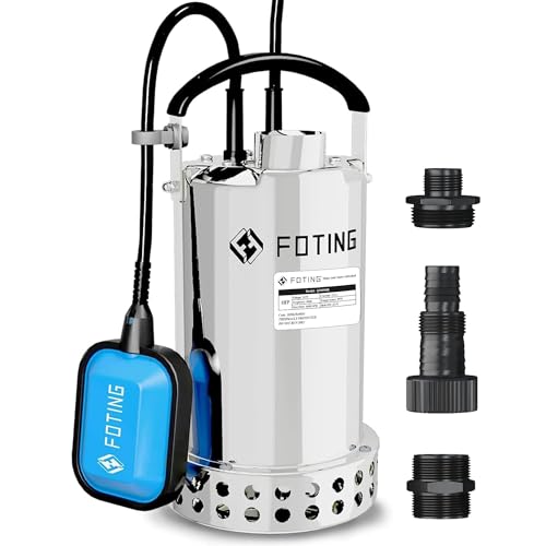 FOTING Full 304 Stainless Steel Sump Pump Float Switch -