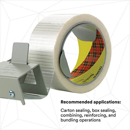 Scotch Box Sealing Tape Dispenser H128, Hand-Held Design, Heavy-Duty Steel, Carton Sealing, Shipping Box Reinforcing, 2 In #TOP3
