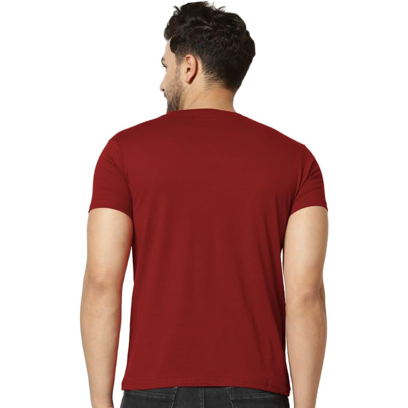 Image of T Shirt For Man | Men T-Shirts | Tshirt For Man Solid Cotton Blend Half Sleeve Regular Men Round Neck Tshirts | T-Shirts | Stylish | Gym Wear For Workout | T-Shirt | Crew Neck | Multi-Colored