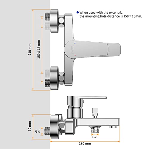 Grifo-de-Banera-Mezclador-Monomando-Cromado-Bano-y-Ducha-sin-tubo-flexible-sin-teleducha-y-sin-soporte-de-ducha