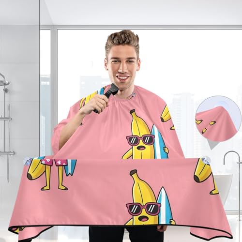 Capa de Barbero Impermeable Kigai Cool Banana para Hombre miniatura 6