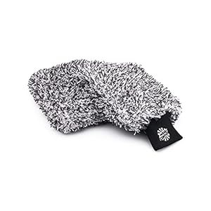 The Rag Company – The Cyclone Ultra Wash Mitt + Cyclone Ultra Wash Pad 6in x 8in Combo Pack – Microfiber Blend, Twist Loop Interior Liner Ideal for Foam, Soap + Bucket, & Rinseless Washing Methods