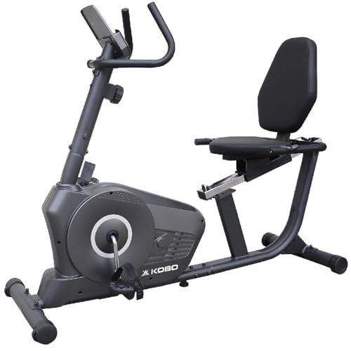Image of Kobo Magnetic Recumbent Exercise Bike for Fitness with Adjustable Seatmagnetic Resistancehand Pulse and Monitor LCD Display (Imported)