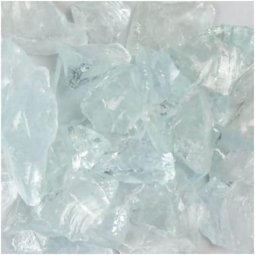 LCRTEALS-50 Recycled Chunky Glass Crystal Teal - Small - 0.25-0.5 in. - 50 lbs