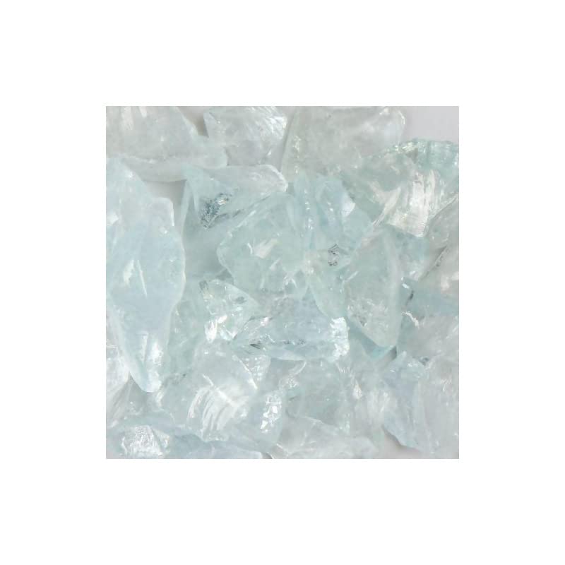 American Specialty Glass LCRTEALS-50 Recycled Chunky Glass Crystal Teal - Small - 0.25-0.5 in. - 50 lbs
