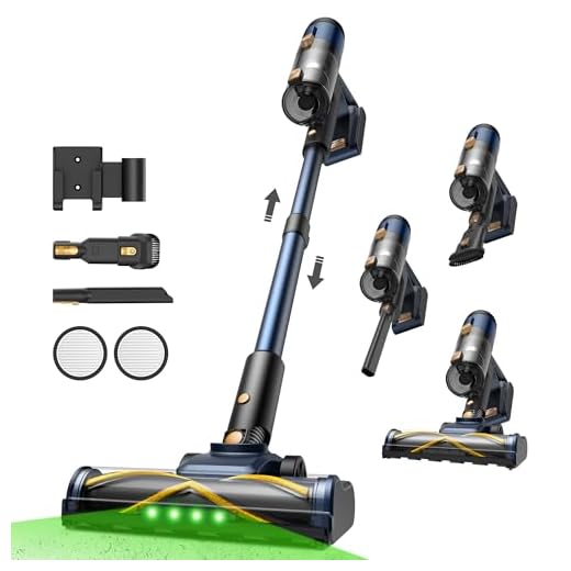 Vexilar Aspirapolvere Senza Fili 58000Pa/ 50Min Aspirapolvere Lavapavimenti Potente Scopa Elettrica Senza Fili Ultraleggero,Antigroviglio,V12 Aspirapolvere Senza Sacco