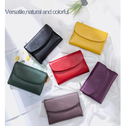 Joyfullygo Wallet, Unisex Genuine Leather Wallets, 2025 New Pebble Leather Coin Purse, Small Billfolds For Women with Id Card Holder, Coin Holder & Cash Slots (Silver)2