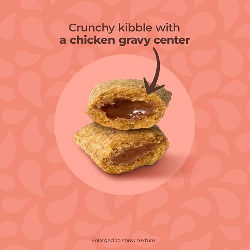 Image of Meow Mix Gravy Bursts, Savory Salmon Flavor Kibble Mix, Gravy Filled Dry Cat Food, 3 lb. Bag