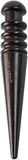 WUTA Glass Leather Burnisher Ebony Wood Leather Edge Burnisher Black Wood Edge Slicker Leather Craft Tool Polished Grinding Tool (Round Stick)