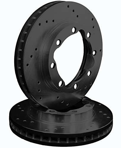 ATL Autosports Performance Brake Rotors FRONT PAIR Fits 2013 Chevrolet Silverado 3500 HD [ DRW ] ATL55191-08DOBZ