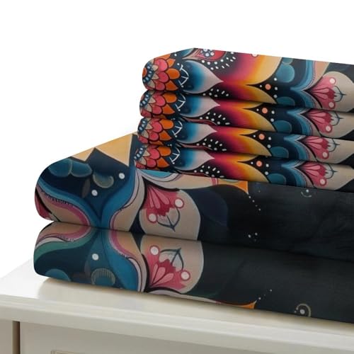 Linge de lit King Size d'exception en microfibre imprimée 3D Bohemia 240cm - 6
